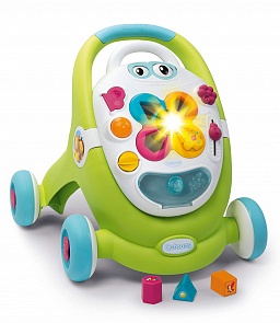 Развивающая каталка-ходунки Cotoons, свет, звук, зеленая, 50 х 43 х 47 см. (Smoby, 110428)